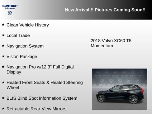 Used 2018 Volvo XC60 T5 Momentum w/ Vision Package image 3