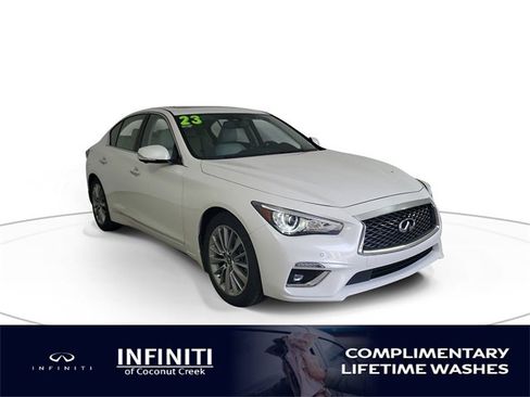 Used 2023 INFINITI Q50 Luxe w/ Cargo Package image 1