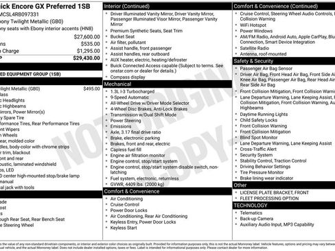 Used 2024 Buick Encore GX Preferred image 39