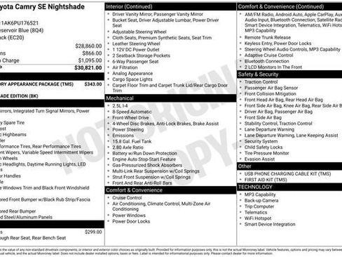Certified 2023 Toyota Camry SE FWD image 32