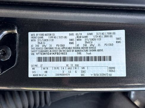 Used 2019 Ford F150 Lariat w/ Equipment Group 502A Luxury AWD/4WD image 21