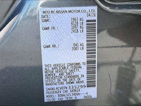 New 2026 Nissan Altima 2.5 SR FWD image 8