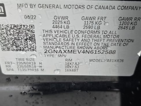 Used 2022 Chevrolet Equinox RS w/ RS Leather Package image 35