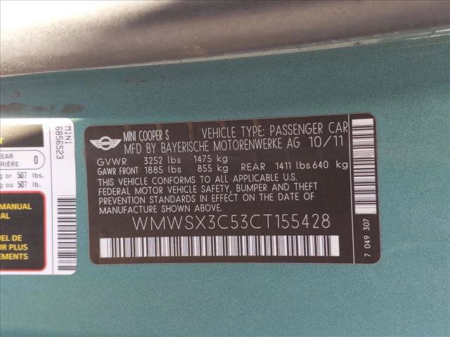 Used 2012 MINI Cooper Coupe S FWD image 13