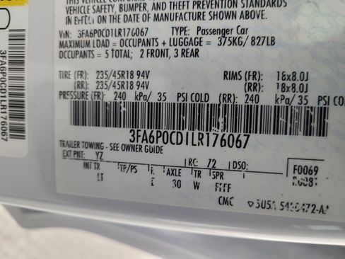 Used 2020 Ford Fusion SEL image 33