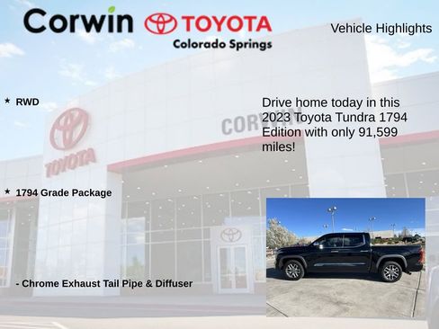 Used 2023 Toyota Tundra 1794 Edition RWD image 6
