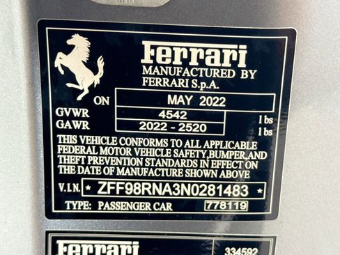 Certified 2022 Ferrari Roma Base image 27