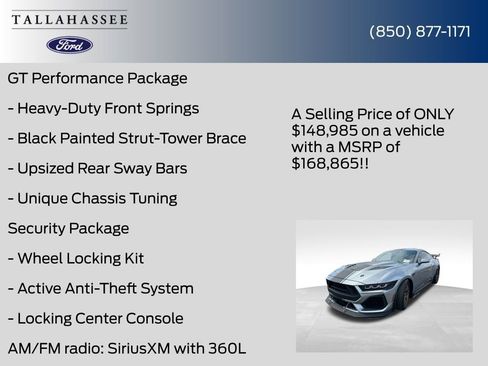 New 2025 Ford Mustang GT Premium w/ GT Performance Package image 35