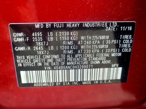 Used 2017 Subaru Outback 2.5i Limited image 37