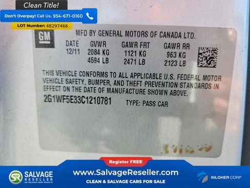 Used 2012 Chevrolet Impala LS image 16