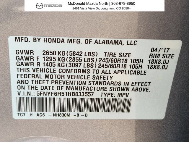 Used 2017 Honda Pilot EX-L image 24
