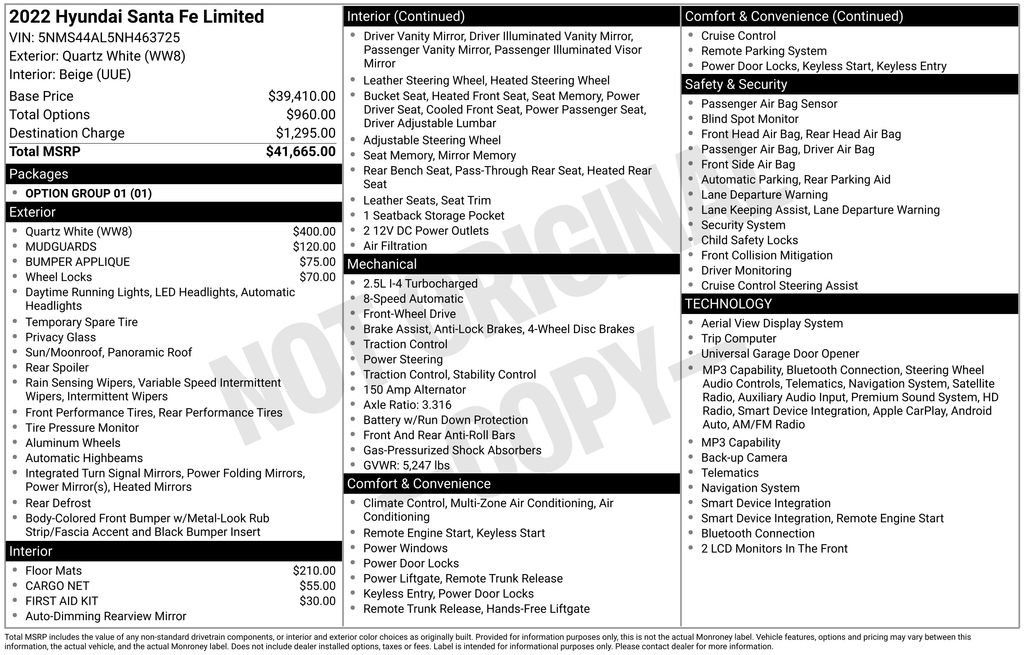 Used 2022 Hyundai Santa Fe Limited FWD image 4