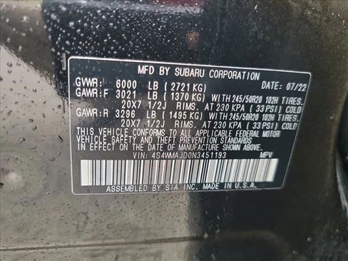 Used 2022 Subaru Ascent Onyx Edition image 21