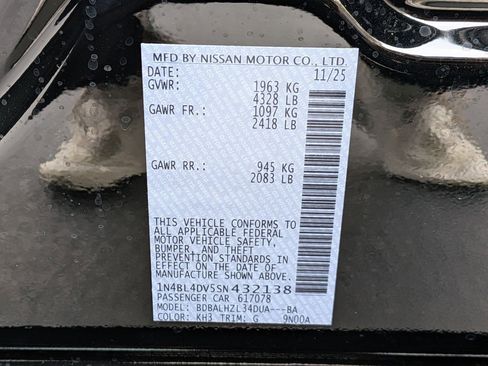 New 2025 Nissan Altima 2.5 SV image 33