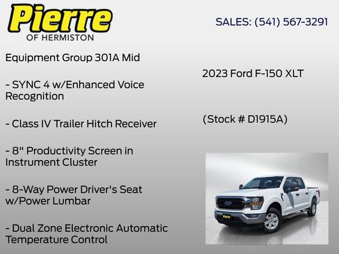 Used 2023 Ford F150 XLT w/ Equipment Group 301A Mid AWD/4WD image 6