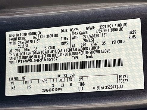 Used 2024 Ford F150 Lariat w/ Bed Utility Package image 34