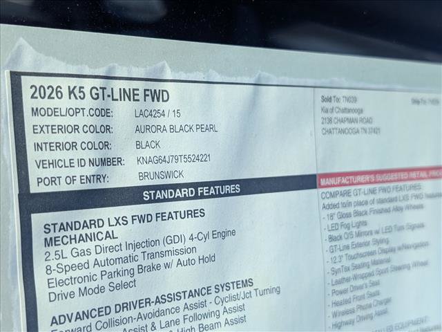 New 2026 Kia K5 GT-Line FWD image 14