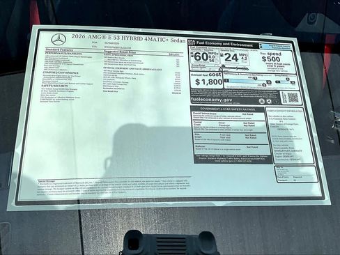 New 2026 Mercedes-Benz E 53 AMG e 4MATIC Sedan image 22