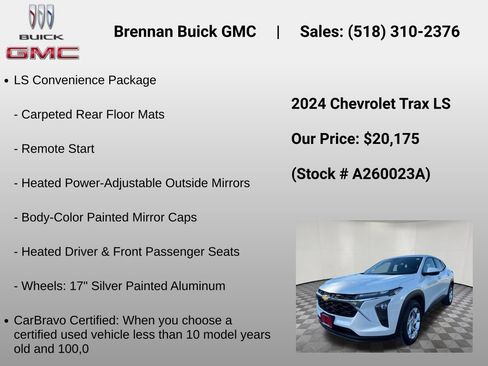 Certified 2024 Chevrolet Trax LS w/ LS Convenience Package FWD image 6