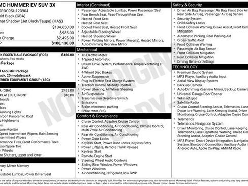 Used 2025 GMC Hummer EV 3X w/ LPO, Dark Essentials Package AWD/4WD image 20
