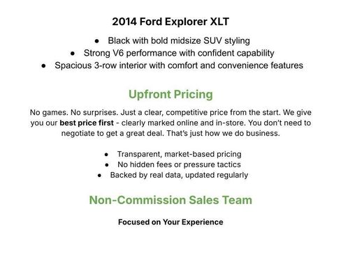Used 2014 Ford Explorer XLT w/ Equipment Group 202A AWD/4WD image 3