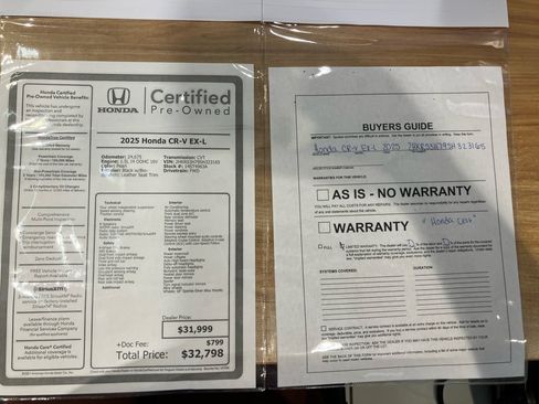 Certified 2025 Honda CR-V EX-L image 37