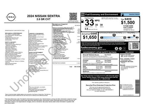 Used 2024 Nissan Sentra SR w/ SR Premium Package FWD image 30