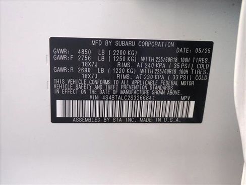 Certified 2025 Subaru Outback Onyx Edition image 24