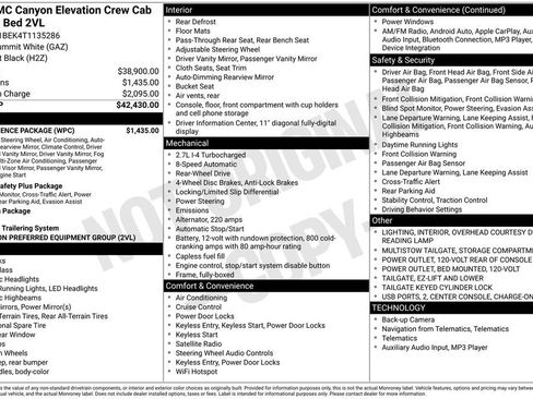 New 2026 GMC Canyon Elevation w/ Convenience Package image 4