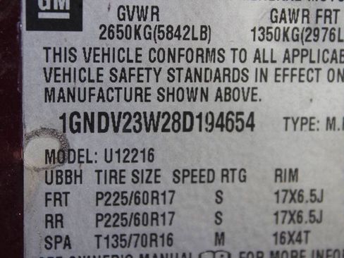 Used 2008 Chevrolet Uplander LS FWD image 8