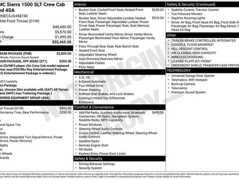 Used 2018 GMC Sierra 1500 SLT w/ SLT Premium Package AWD/4WD image 33