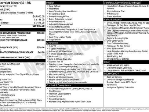 Certified 2025 Chevrolet Blazer RS w/ Enhanced Convenience Package image 2