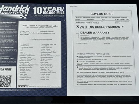 Used 2022 Lincoln Navigator Black Label image 38