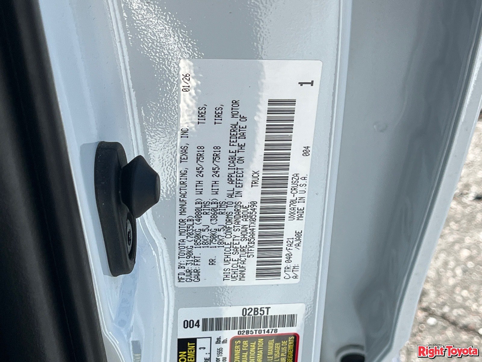 Certified 2026 Toyota Tundra SR RWD image 33