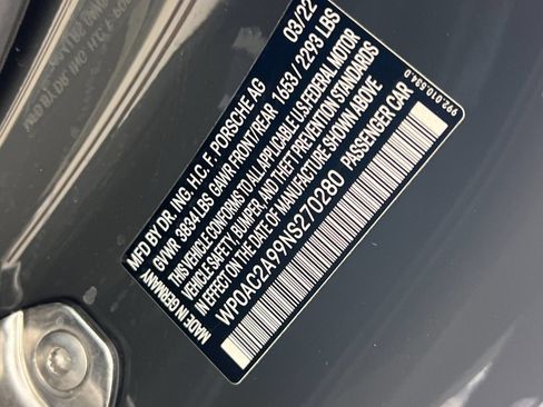 Certified 2022 Porsche 911 GT3 RWD image 27