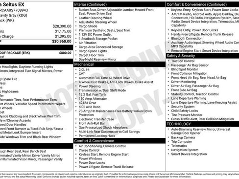 Certified 2025 Kia Seltos EX w/ EX Sunroof Package AWD/4WD image 10