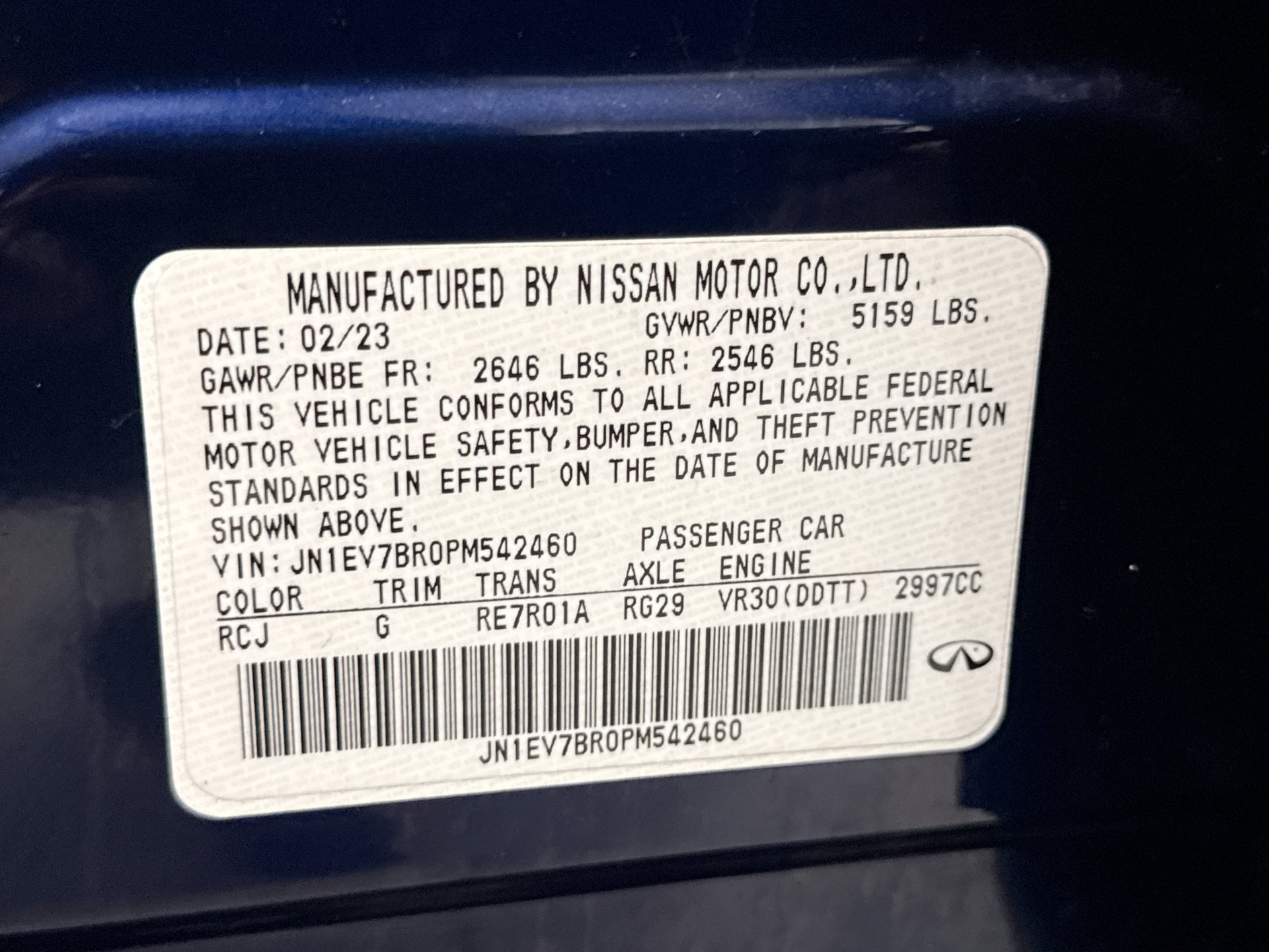 Used 2023 INFINITI Q50 Luxe w/ Cargo Package AWD/4WD image 25
