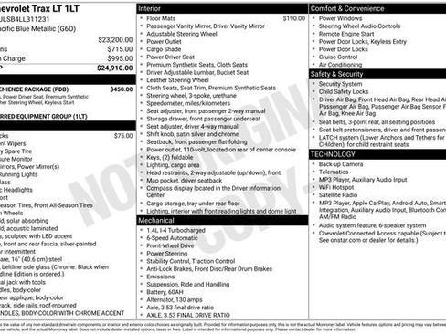 Used 2020 Chevrolet Trax LT w/ LT Convenience Package FWD image 7