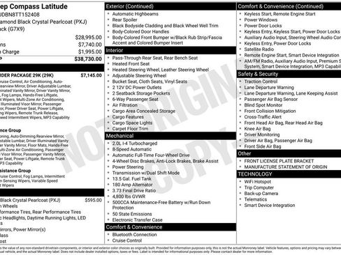 New 2026 Jeep Compass Latitude w/ Quick Order Package 29K image 2