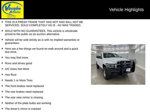 Used 2004 Dodge Ram 2500 Truck SLT w/ Off-Road Group AWD/4WD image 2