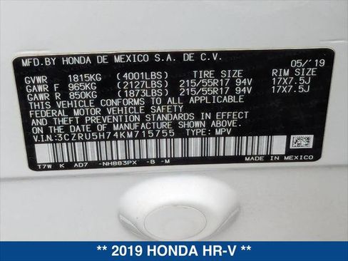 Used 2019 Honda HR-V EX-L image 24