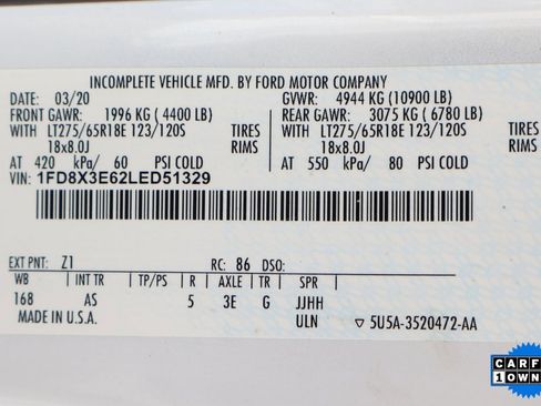 Used 2020 Ford F350 XL w/ Power Equipment Group image 54