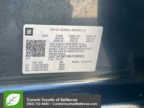 Used 2019 Chevrolet Silverado 2500 LT w/ LT Convenience Package image 24