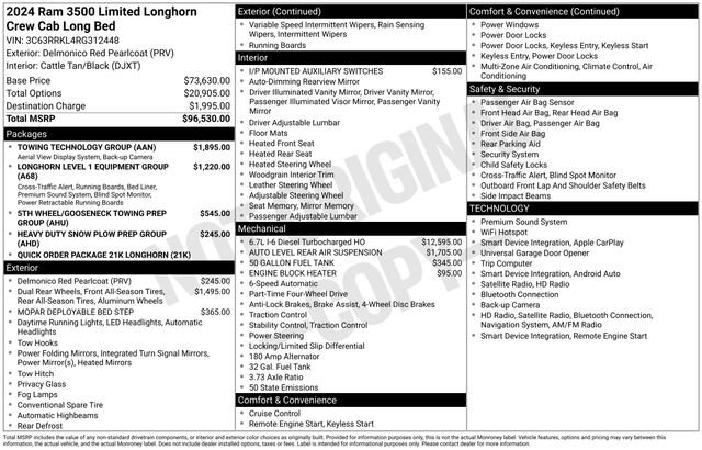 Used 2024 RAM 3500 Limited w/ Towing Technology Group AWD/4WD image 45