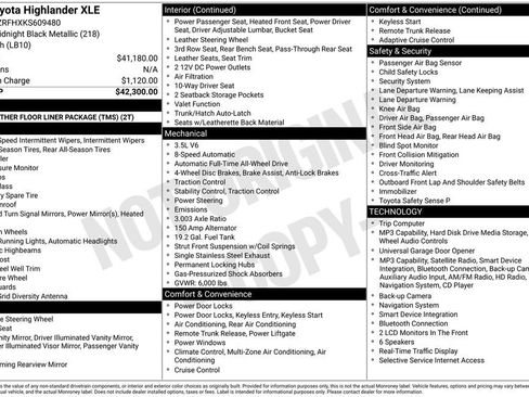 Used 2019 Toyota Highlander XLE AWD/4WD image 17