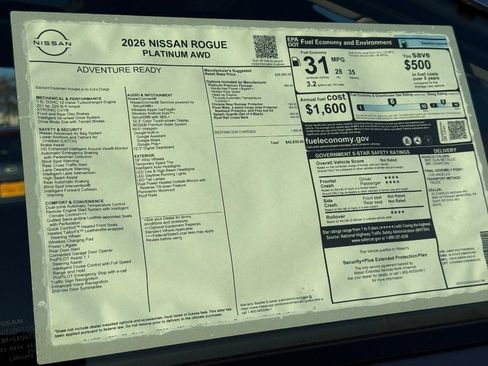 New 2026 Nissan Rogue Platinum w/ Platinum Premium Package image 21