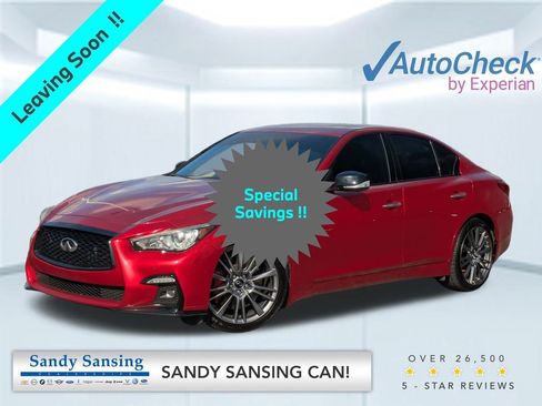 Used 2022 INFINITI Q50 Red Sport 400 w/ Cargo Package image 1