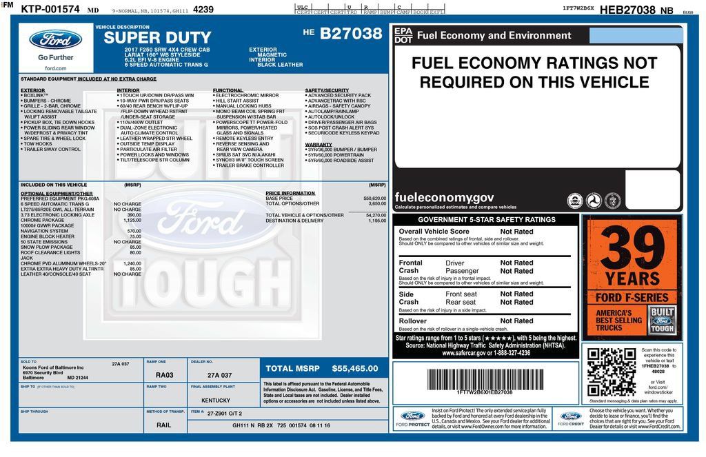 Used 2017 Ford F250 Lariat w/ Chrome Package AWD/4WD image 24