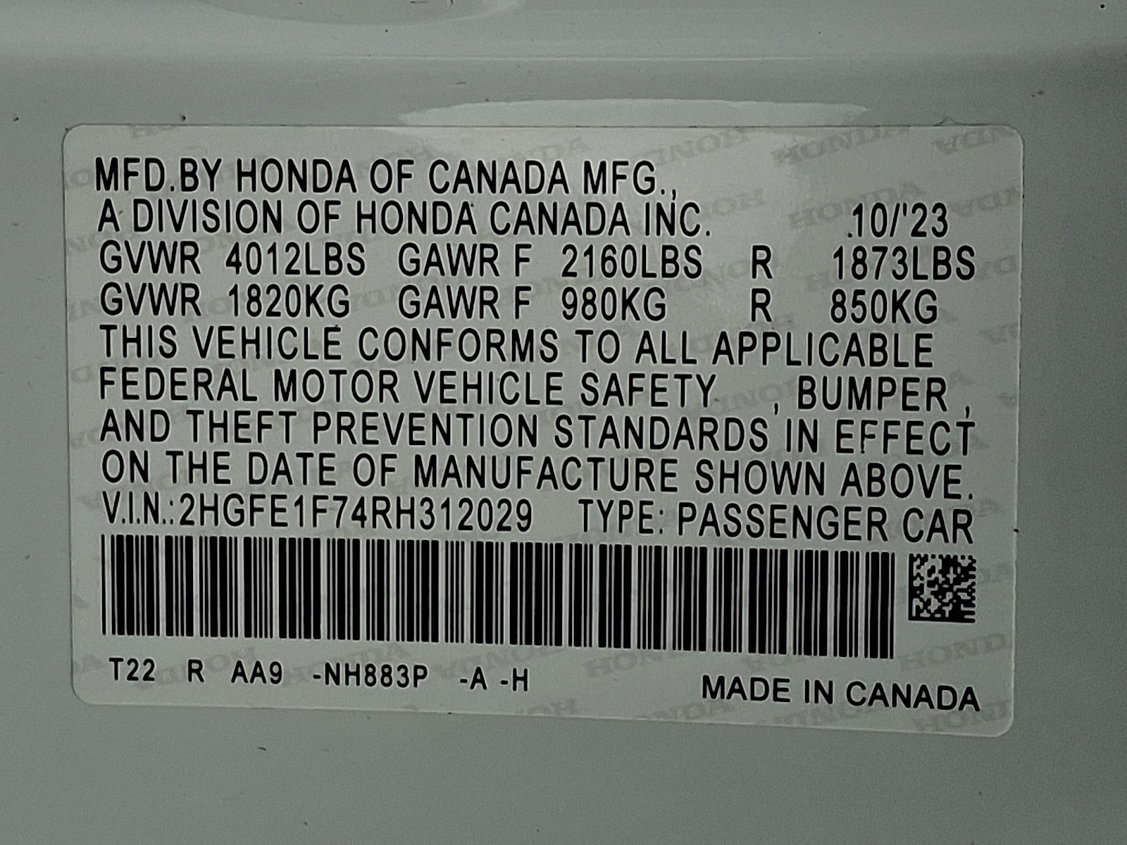 Certified 2024 Honda Civic EX image 28