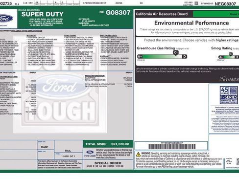 Certified 2022 Ford F350 Platinum w/ Snow Plow Prep Package AWD/4WD image 5